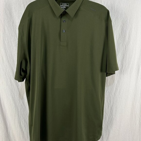 UNRL Shirt Men's XXL 2XL Olive Green Performance Pique Short Sleeve Golf Polo - Picture 1 of 8